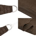 Miniatyrbilde 7 av 11: vidaXL Solseil 160 g/m² brun 3,6x3,6x3,6 m HDPE