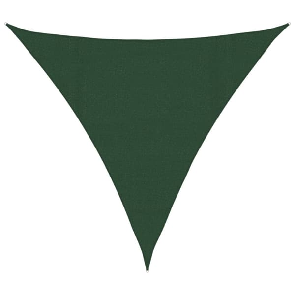vidaXL Solsegel 160 g/m² mörkgrön 4,5x4,5x4,5 m HDPE