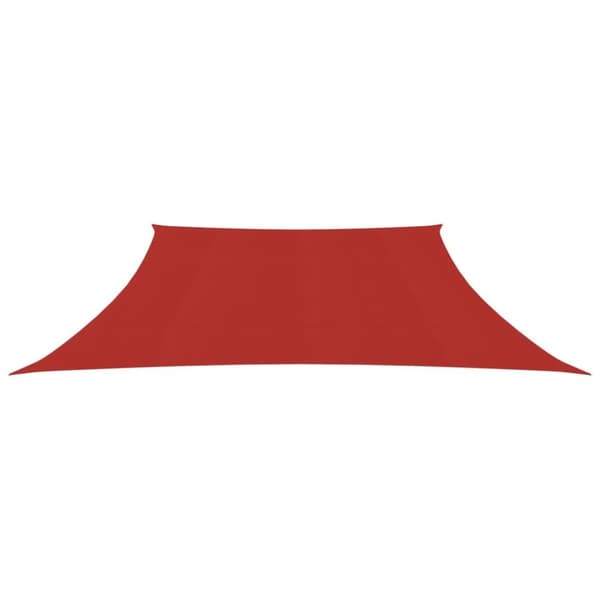 vidaXL Solseil 160 g/m² rød 4/5x3 m HDPE