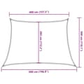 Miniatyrbilde 11 av 11: vidaXL Solseil 160 g/m² rød 4/5x3 m HDPE