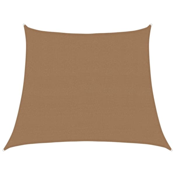 vidaXL Solseil 160 g/m² gråbrun 3/4x3 m HDPE