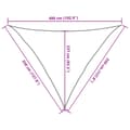 Pikkukuva 11 / 11: vidaXL Aurinkopurje 160 g/m² oranssi 3,5x3,5x4,9 m HDPE