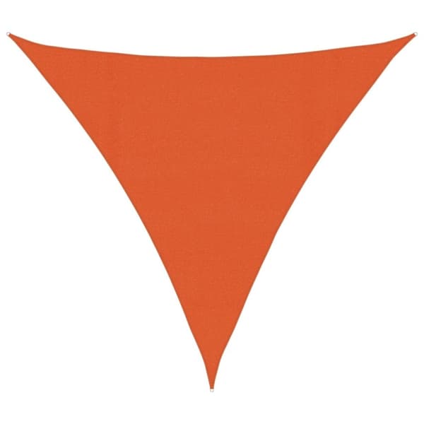 vidaXL solsejl 4x4x4 m 160 g/m² HDPE orange