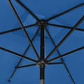 Pikkukuva 9 / 11: vidaXL Puutarha-aurinkovarjo LED-valot ja terästolppa 2x3 m sininen