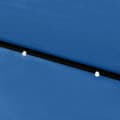 Pikkukuva 10 / 11: vidaXL Puutarha-aurinkovarjo LED-valot ja terästolppa 2x3 m sininen
