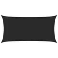 Miniatyrbild 1 av 11: vidaXL Solsegel 160 g/m² svart 2,5x4,5 m HDPE
