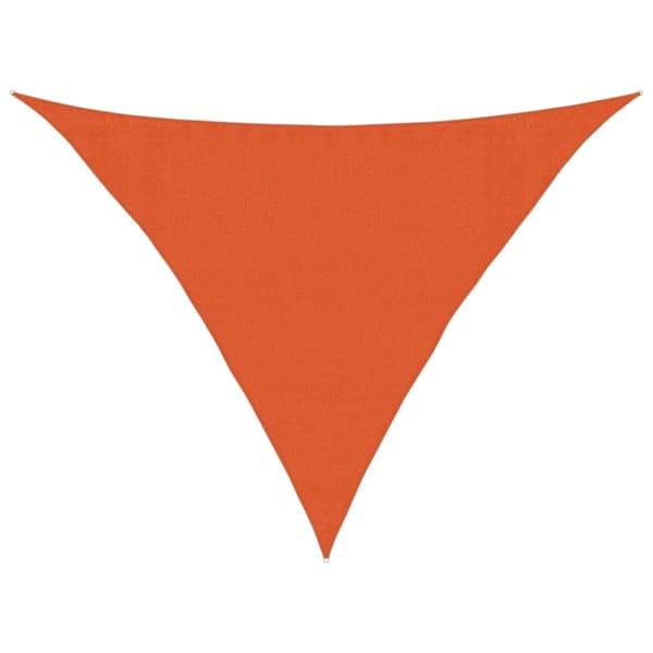 vidaXL Solseil 160 g/m² oransje 3,5x3,5x4,9 m HDPE