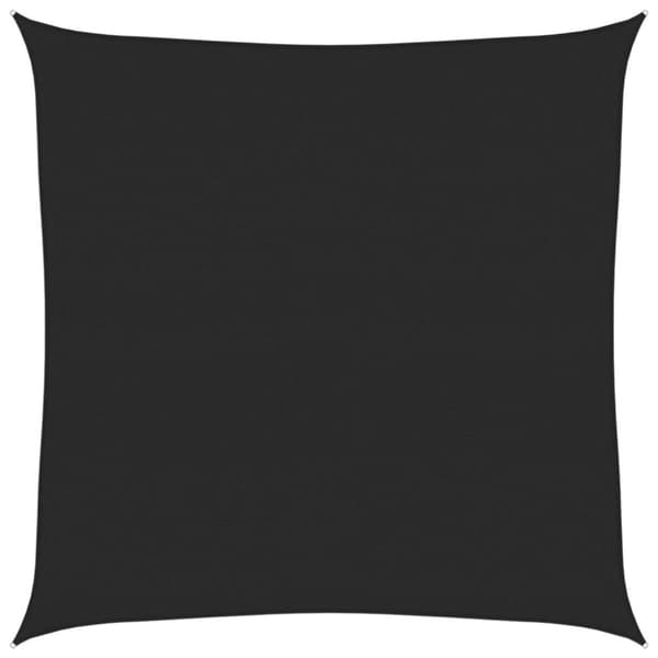 vidaXL Solseil 160 g/m² svart 4x4 m HDPE