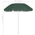 Miniatyrbilde 7 av 7: vidaXL Strandparasoll Hawaii grønn 300 cm