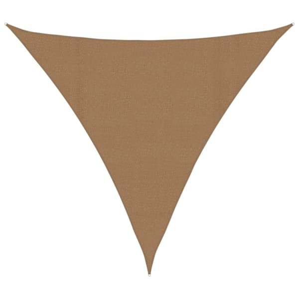 vidaXL solsejl 4,5x4,5x4,5 m 160 g/m²HDPE gråbrun