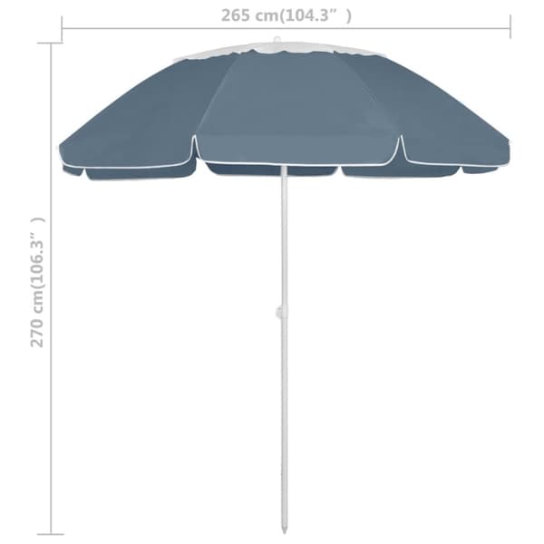 vidaXL Rantavarjo sininen 300 cm