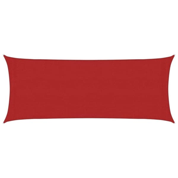 vidaXL Aurinkopurje 160 g/m² punainen 2x4,5 m HDPE