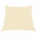 Miniatyrbilde 3 av 11: vidaXL Solseil 160 g/m² kremhvit 3/4x3 m HDPE