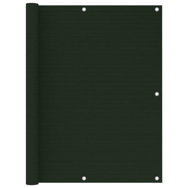 vidaXL Balkongskjerm mørkegrønn 120x300 cm HDPE