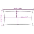 Miniatyrbilde 11 av 11: vidaXL Solseil 160 g/m² gråbrun 2x3,5 m HDPE