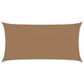 Miniatyrbilde 1 av 11: vidaXL Solseil 160 g/m² gråbrun 2x3,5 m HDPE