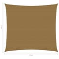 Miniatyrbilde 6 av 6: vidaXL Solseil 160 g/m² gråbrun 6x6 m HDPE