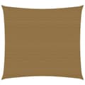 Miniatyrbilde 1 av 6: vidaXL Solseil 160 g/m² gråbrun 6x6 m HDPE
