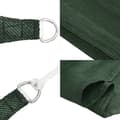 Miniatyrbilde 8 av 11: vidaXL Solseil 160 g/m² mørkegrønn 3,6x3,6x3,6 m HDPE