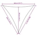 Miniatyrbilde 11 av 11: vidaXL Solseil 160 g/m² mørkegrønn 3,6x3,6x3,6 m HDPE
