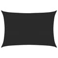 Miniatyrbilde 1 av 11: vidaXL Solseil 160 g/m² svart 2x3 m HDPE
