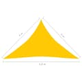 Miniatyrbilde 6 av 6: vidaXL Solseil 160 g/m² gul 4x4x5,8 m HDPE