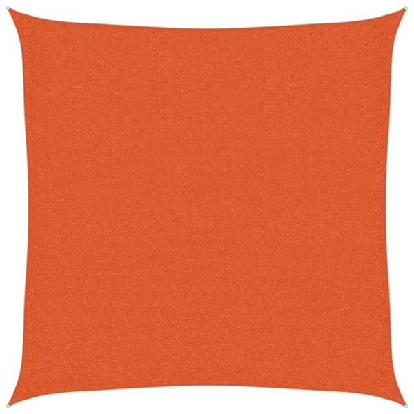 vidaXL Solseil 160 g/m² oransje 3,6x3,6 m HDPE