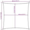 Miniatyrbilde 11 av 11: vidaXL Solseil 160 g/m² oransje 3,6x3,6 m HDPE