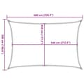 Miniatyrbilde 11 av 11: vidaXL Solseil 160 g/m² rød 5x6 m HDPE