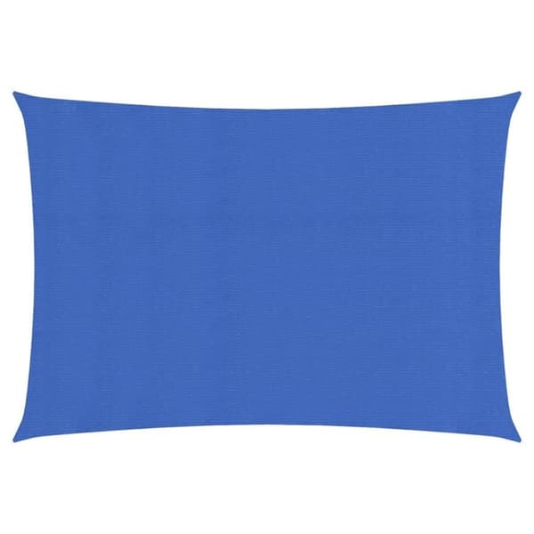 vidaXL Solseil 160 g/m² blå 2x4,5 m HDPE