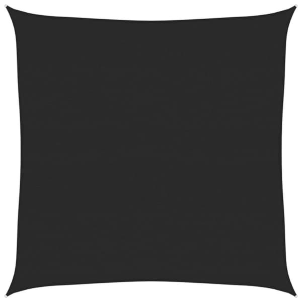 vidaXL solsejl 5x5 m 160 g/m² HDPE sort