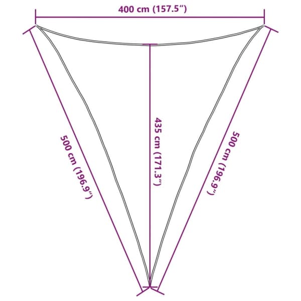 vidaXL Aurinkopurje 160 g/m² vaaleanvihreä 4x5x5 m HDPE