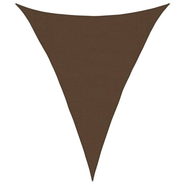 vidaXL solsejl 3x4x4 m 160 g/m² HDPE sort