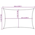 Pikkukuva 11 / 11: vidaXL Aurinkopurje 160 g/m² sininen 2x2,5 m HDPE