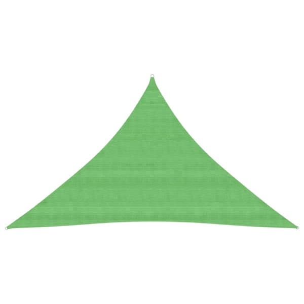vidaXL Aurinkopurje 160 g/m² vaaleanvihreä 5x5x6 m HDPE