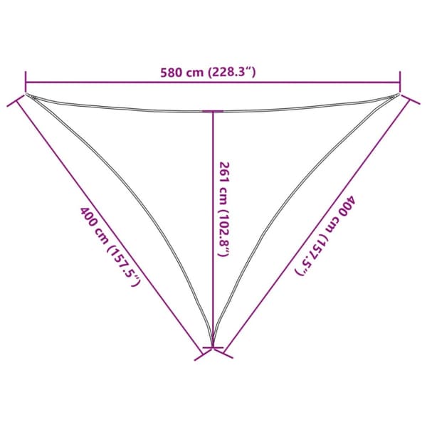 vidaXL Aurinkopurje 160 g/m² ruskea 4x4x5,8 m HDPE