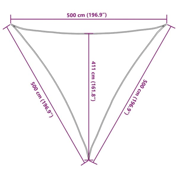 vidaXL Aurinkopurje 160 g/m² musta 5x5x5 m HDPE