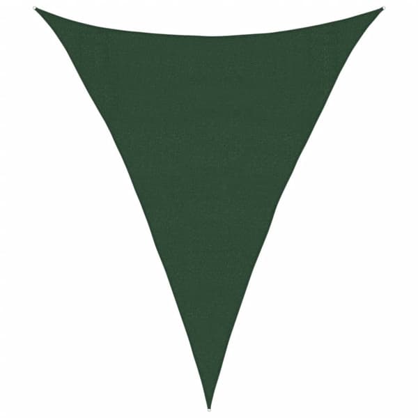 vidaXL Solseil 160 g/m² mørkegrønn 3x4x4 m HDPE