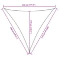 Miniatyrbilde 11 av 11: vidaXL Solseil 160 g/m² brun 4,5x4,5x4,5 m HDPE