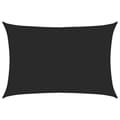 Miniatyrbilde 3 av 11: vidaXL Solseil 160 g/m² svart 3x4 m HDPE