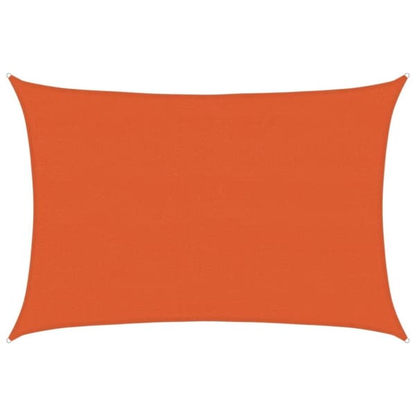 vidaXL Solseil 160 g/m² oransje 3,5x5 m HDPE