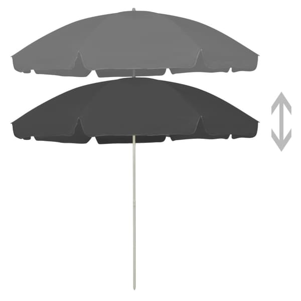 vidaXL Rantavarjo antrasiitti 300 cm