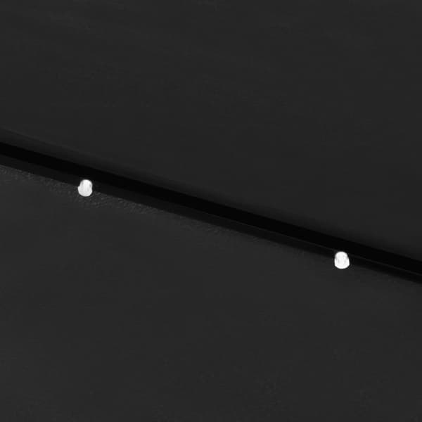 vidaXL Aurinkovarjo LED-valot ja terästanko 2x3 m musta