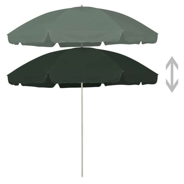 vidaXL Rantavarjo vihreä 300 cm