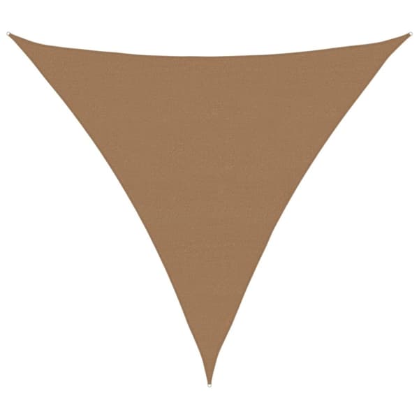 vidaXL Aurinkopurje 160 g/m² harmaanruskea 6x6x6 m HDPE
