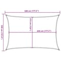 Miniatyrbilde 11 av 11: vidaXL Solseil 160 g/m² lysegrønn 3,5x5 m HDPE