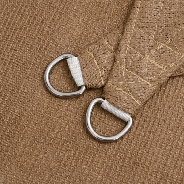 vidaXL Solsegel 160 g/m² taupe 3,5x4,5 m HDPE