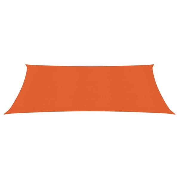 vidaXL Solseil 160 g/m² oransje 2x4,5 m HDPE