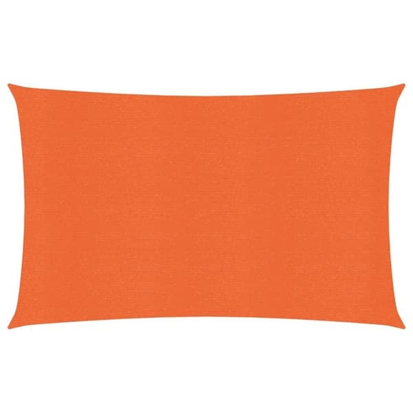 vidaXL Solseil 160 g/m² oransje 2x4,5 m HDPE