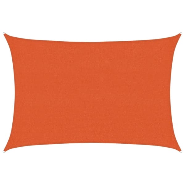 vidaXL Solsegel 160 g/m² orange 2,5x4 m HDPE